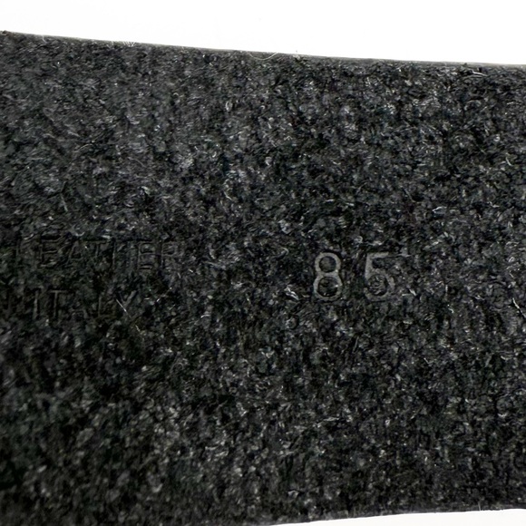 Orciani Handmade Crocodile Emobossed Matte Leather Italian Made Black Belt, XS - Picture 12 of 14